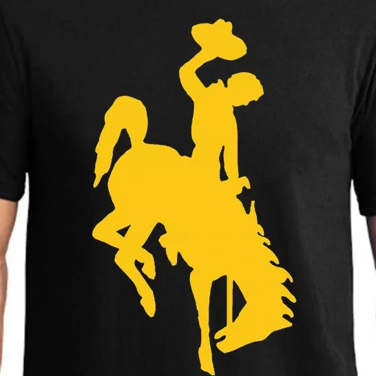 Wyoming Cowboy Riding A Bucking Horse Pajama Set