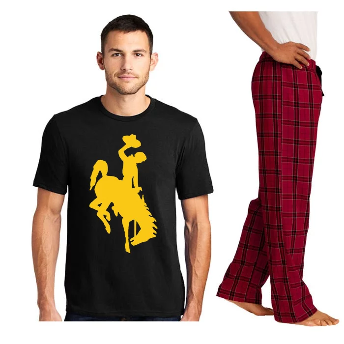 Wyoming Cowboy Riding A Bucking Horse Pajama Set