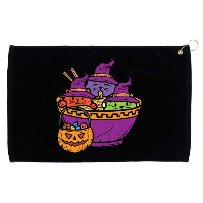 Witch Cats Ramen Cute Halloween Japanese Noodles Food Lover Grommeted Golf Towel