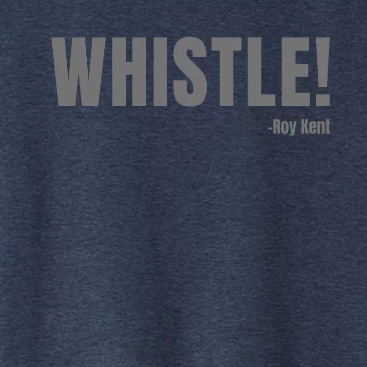 Whistle! Coach Roy Soccer Women's Crop Top Tee