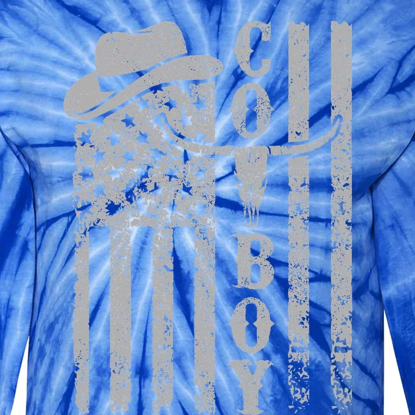 Western Country Rodeo Southern Tie-Dye Long Sleeve Shirt