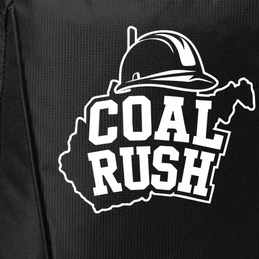 Wv Coal Rush With State And Miner Hard Hat City Backpack