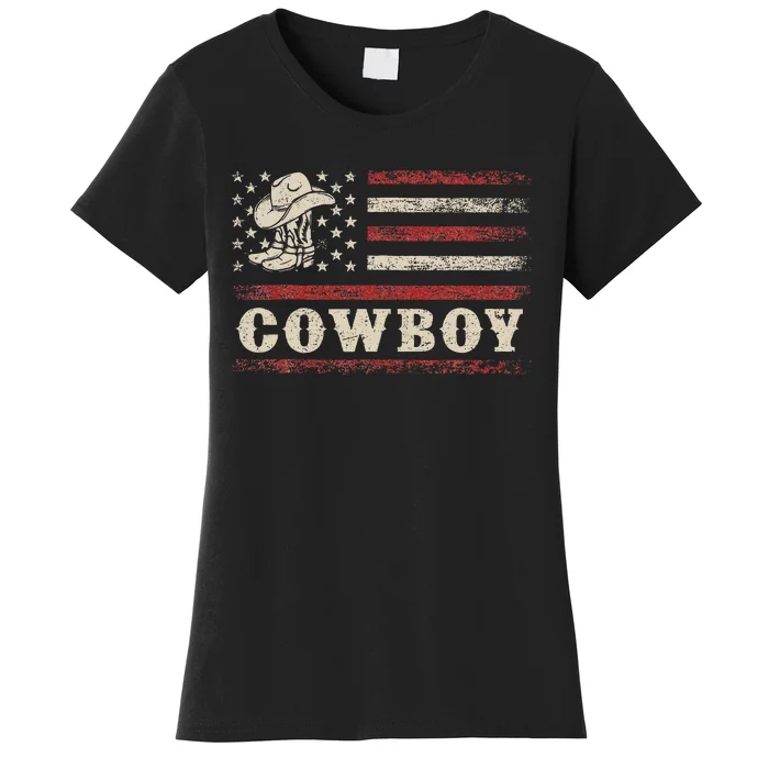 Western Country Retro Cowboy Style Women's T-Shirt