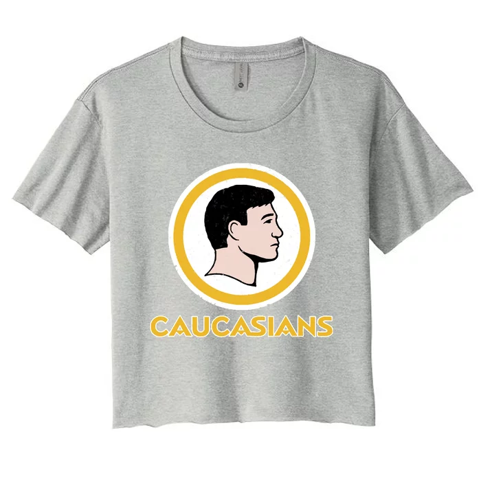 Washington Caucasians Redskins Women's Crop Top Tee