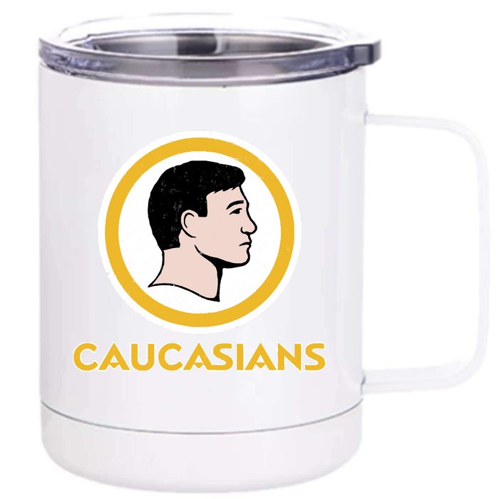 Washington Caucasians Redskins Front & Back 12oz Stainless Steel Tumbler Cup