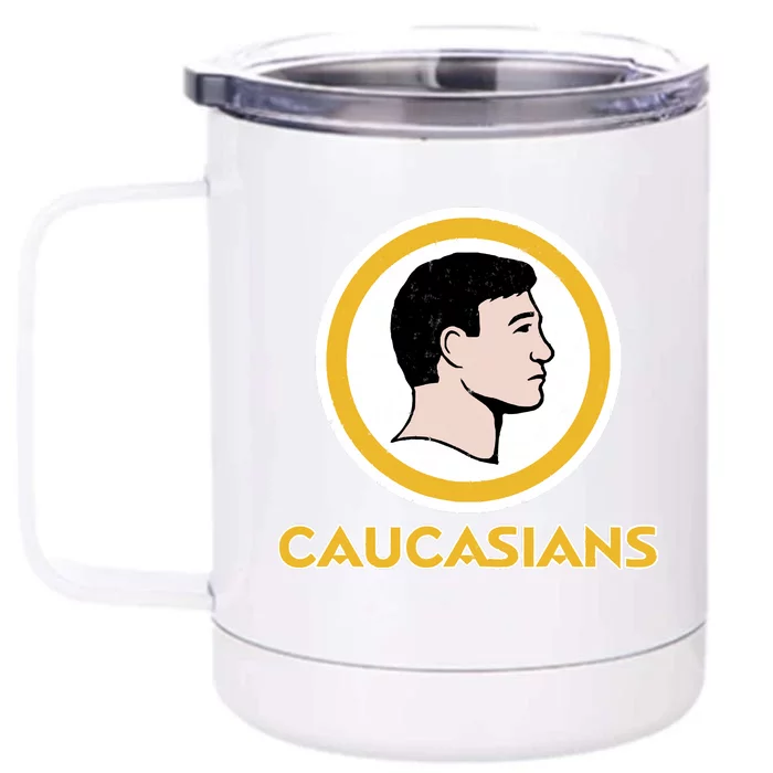 Washington Caucasians Redskins Front & Back 12oz Stainless Steel Tumbler Cup