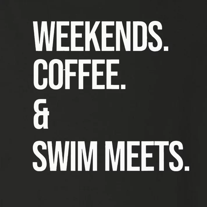 Weekends Coffee & Swim Meets Funny Swimming Club Toddler Long Sleeve Shirt