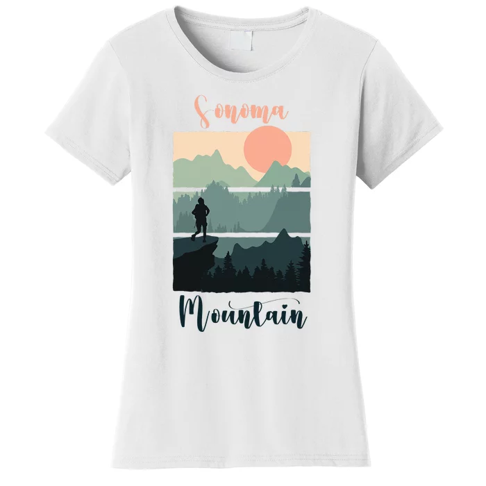 Wine Country Sonoma Mountain Hiking Nature Outdoor Running Women's T-Shirt