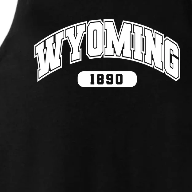 Wyoming Collegiate Style 1890 Ladies Tri-Blend Wicking Tank