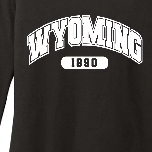 Wyoming Collegiate Style 1890 Womens CVC Long Sleeve Shirt