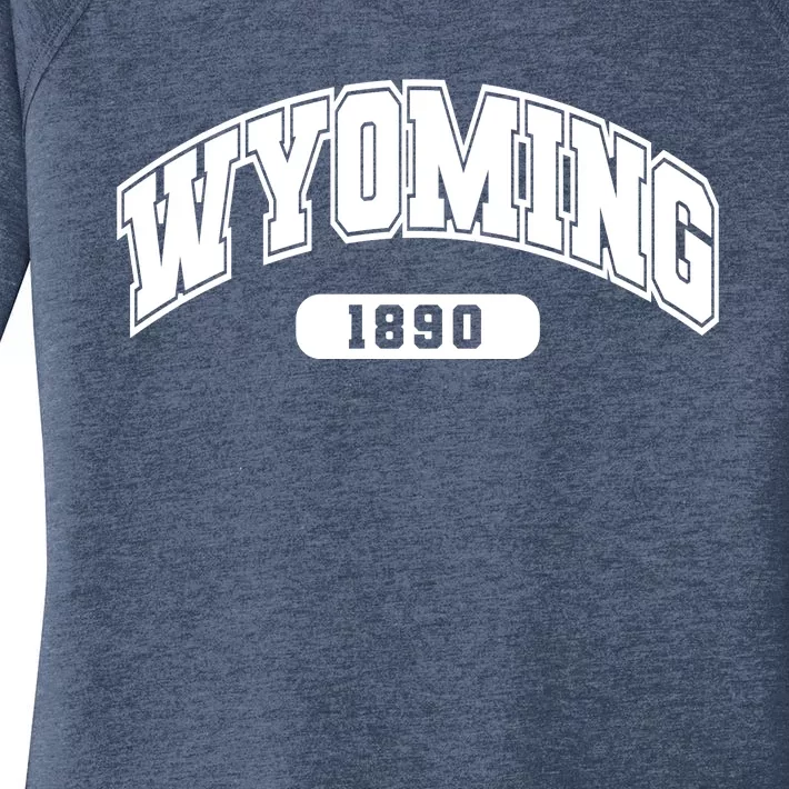 Wyoming Collegiate Style 1890 Women's Perfect Tri Tunic Long Sleeve Shirt