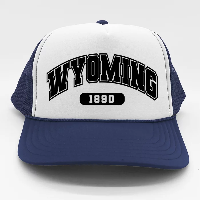 Wyoming Collegiate Style 1890 Trucker Hat