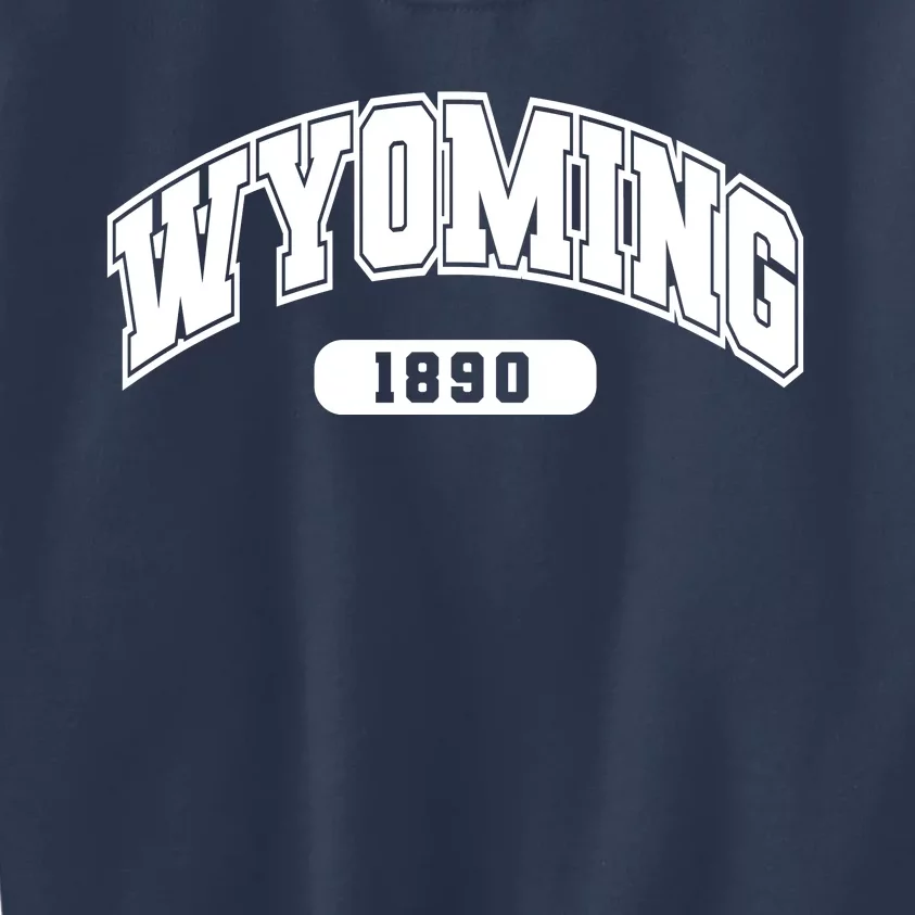 Wyoming Collegiate Style 1890 Kids Sweatshirt