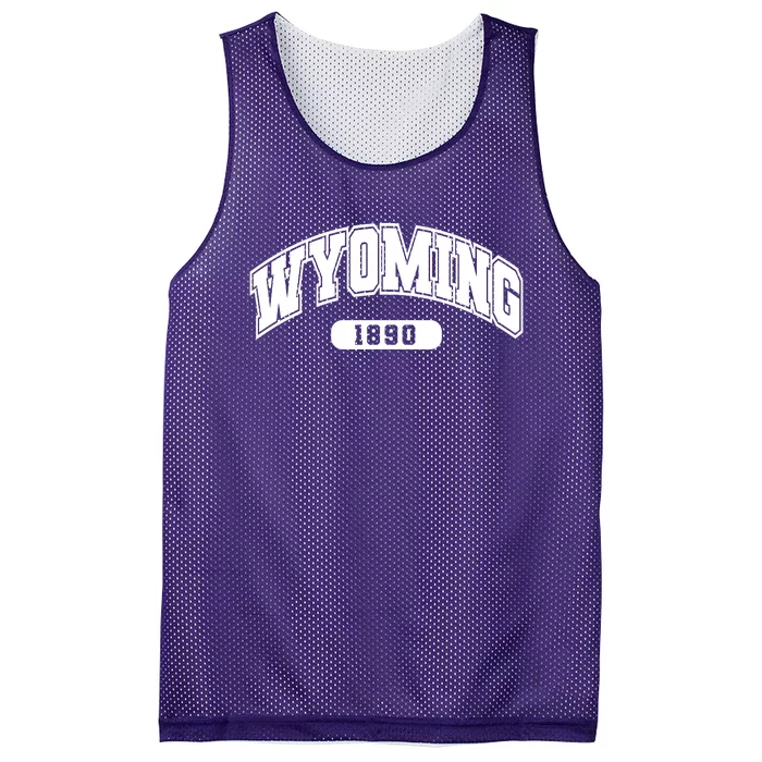 Wyoming Collegiate Style 1890 Mesh Reversible Basketball Jersey Tank