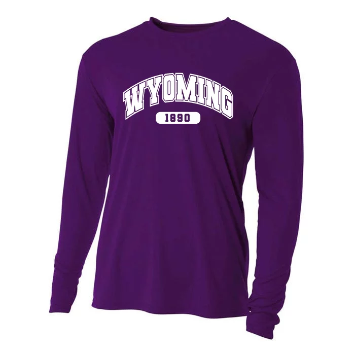 Wyoming Collegiate Style 1890 Cooling Performance Long Sleeve Crew