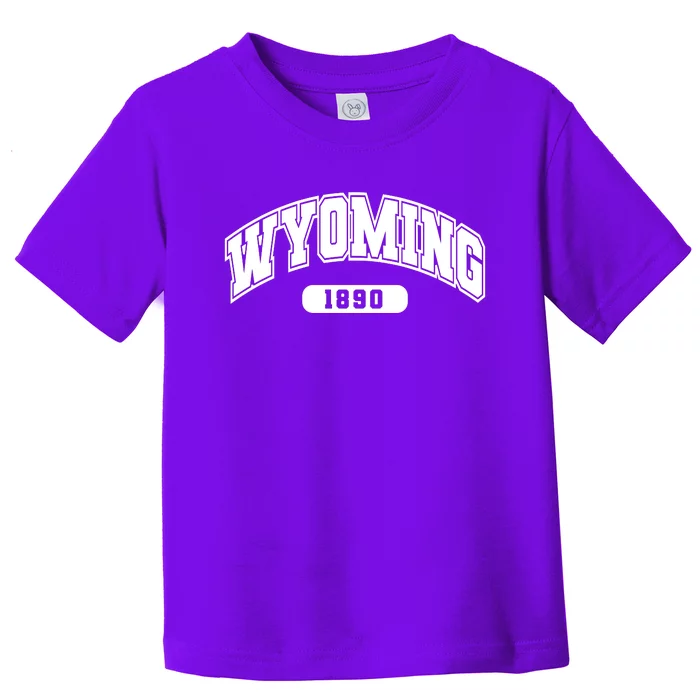 Wyoming Collegiate Style 1890 Toddler T-Shirt