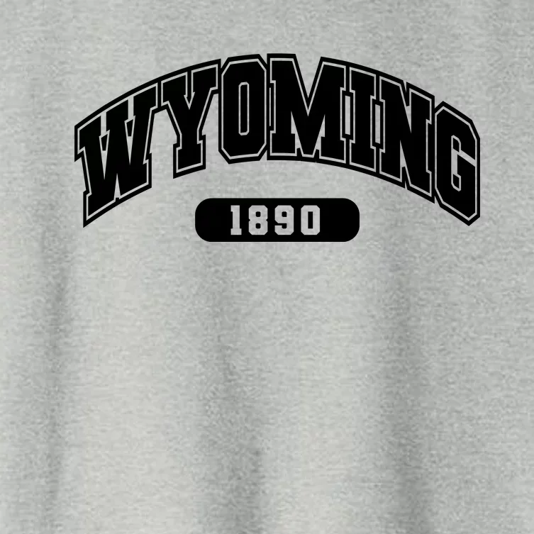 Wyoming Collegiate Style 1890 Women's Crop Top Tee