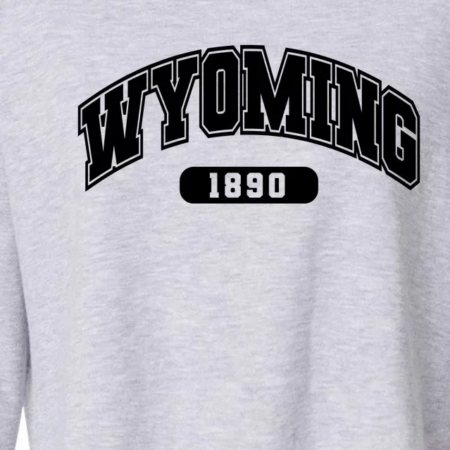 Wyoming Collegiate Style 1890 Cropped Pullover Crew