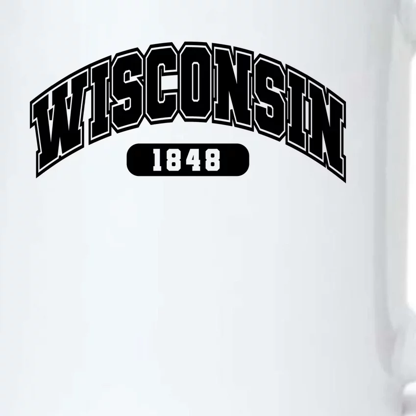 Wisconsin Collegiate Style 1848 Black Color Changing Mug