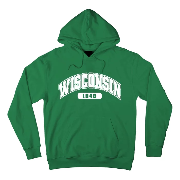 Wisconsin Collegiate Style 1848 Hoodie