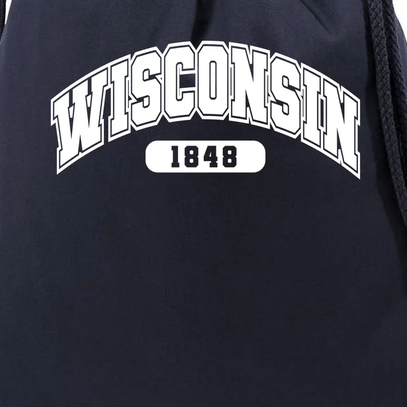 Wisconsin Collegiate Style 1848 Drawstring Bag