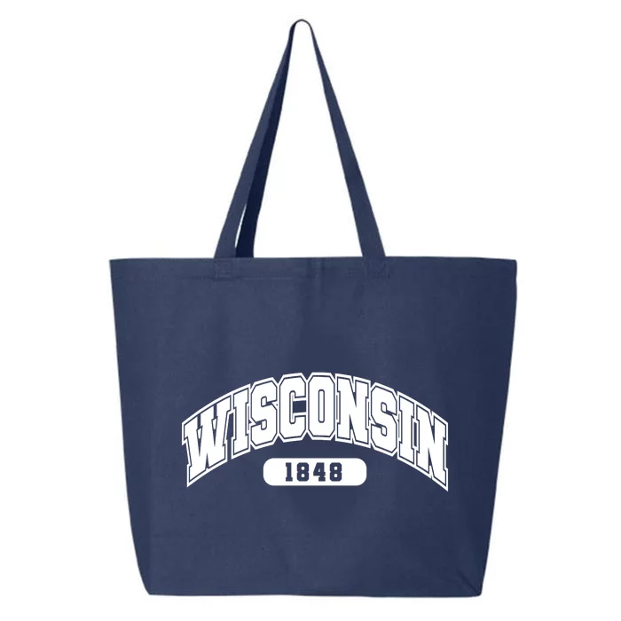 Wisconsin Collegiate Style 1848 25L Jumbo Tote