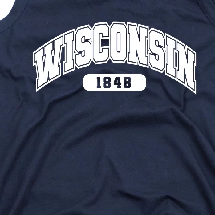 Wisconsin Collegiate Style 1848 Tank Top