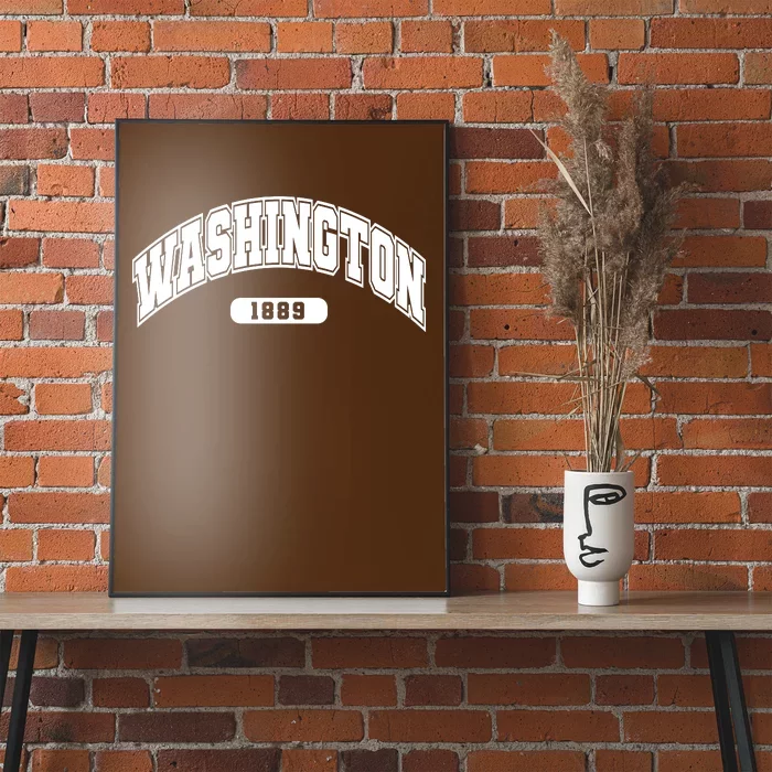 Washington Collegiate Style 1889 Poster