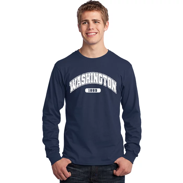 Washington Collegiate Style 1889 Long Sleeve Shirt