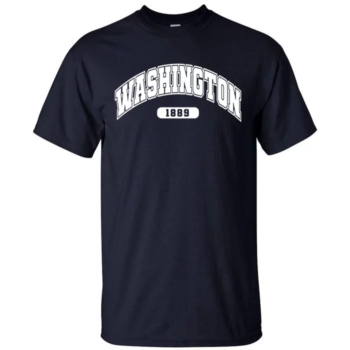 Washington Collegiate Style 1889 Tall T-Shirt