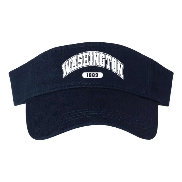 Washington Collegiate Style 1889 Valucap Bio-Washed Visor