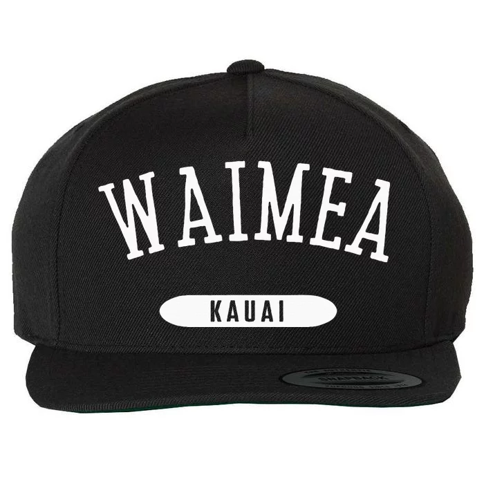 Waimea Classic Style Waimea Kauai Hawaii Hi Wool Snapback Cap