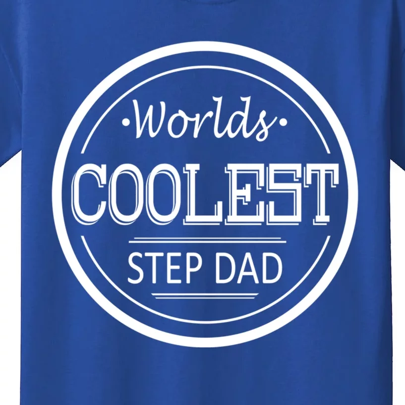 Worlds Coolest Step Dad Gift Kids T-Shirt