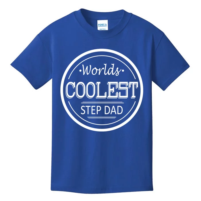 Worlds Coolest Step Dad Gift Kids T-Shirt