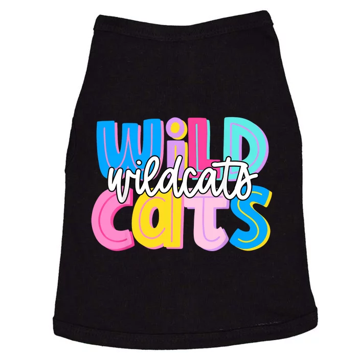 Wildcats Colorful School Spirit Doggie Tank