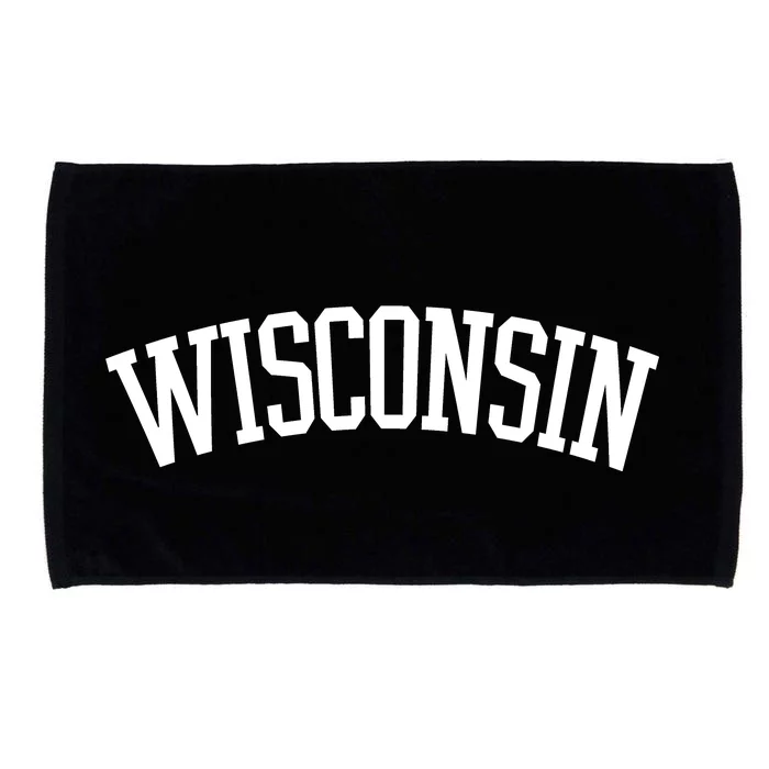 Wisconsin College Sports Fan Logo Microfiber Hand Towel