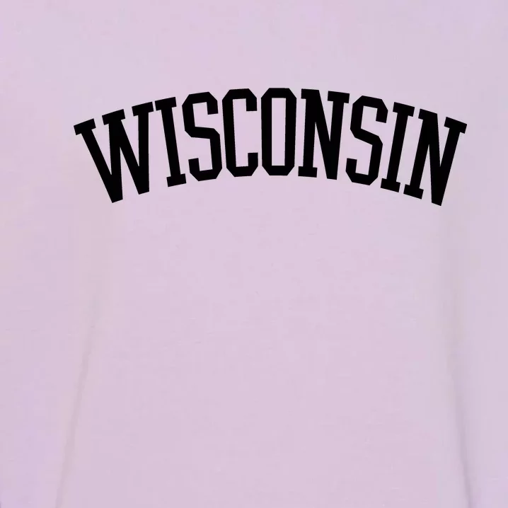 Wisconsin College Sports Fan Logo Garment-Dyed Sweatshirt