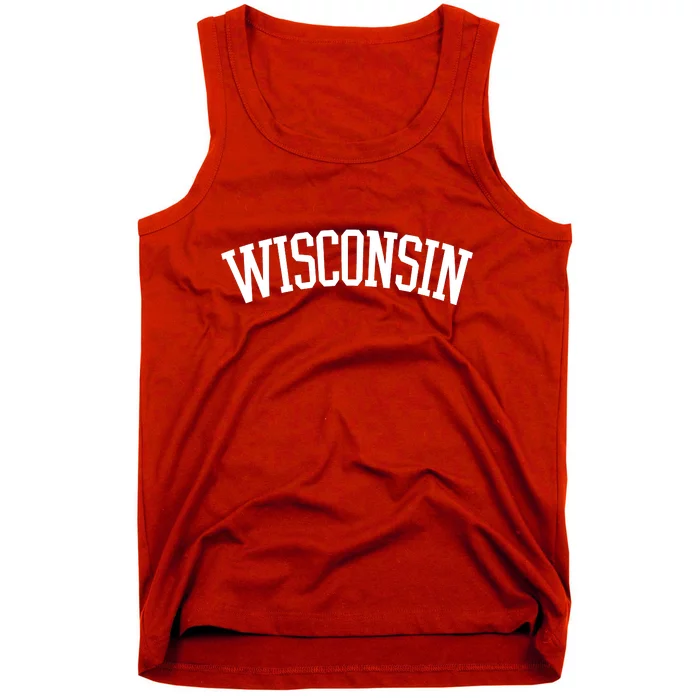 Wisconsin College Sports Fan Logo Tank Top