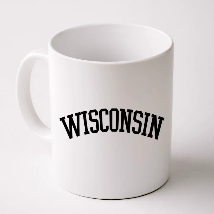 Wisconsin College Sports Fan Logo Front & Back Coffee Mug