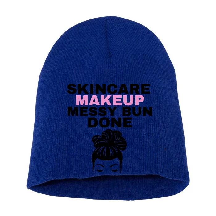 Wo's Cute Skincare / Makeup Crewneck Top Cute Gift Short Acrylic Beanie