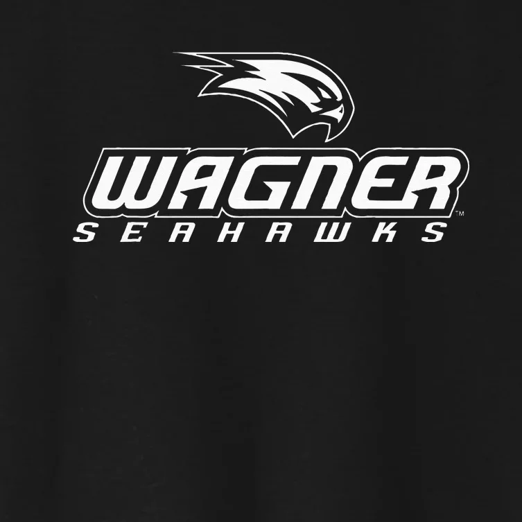 Wagner College Seahawks Fan Logo Women's Crop Top Tee