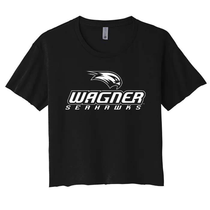 Wagner College Seahawks Fan Logo Women's Crop Top Tee