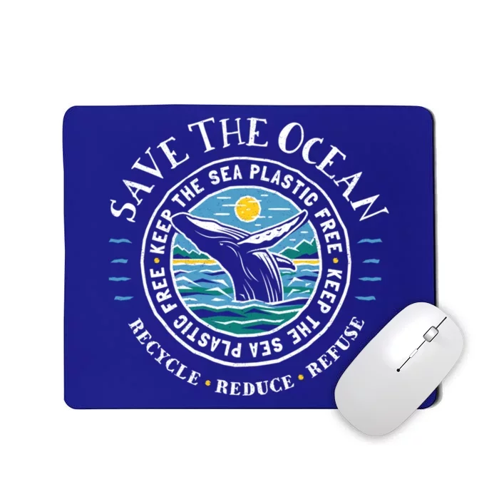 Whale Conservation Save The Ocean Gift Mousepad