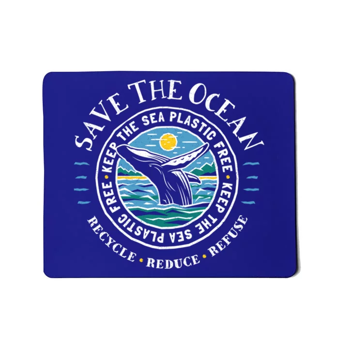 Whale Conservation Save The Ocean Gift Mousepad