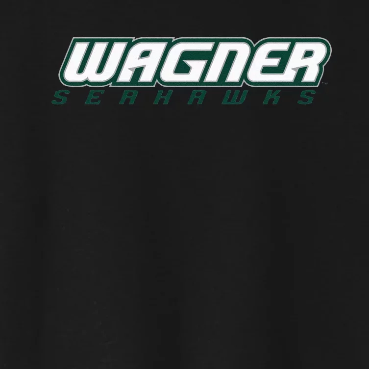 Wagner College Seahawks Horizontal Logo Women's Crop Top Tee