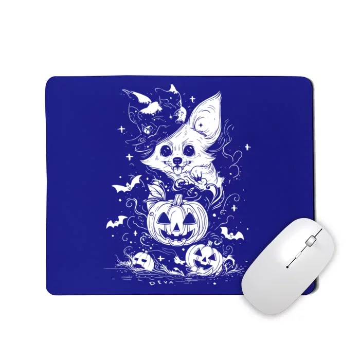 Welsh Corgi Spooky For Moonlight Halloween Cute Gift Mousepad