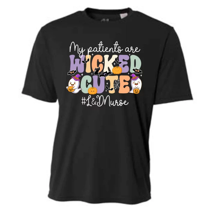 Wicked Cute Spooky L And D Nurse Halloween L And D Nursing Gift Cooling Performance Crew T-Shirt