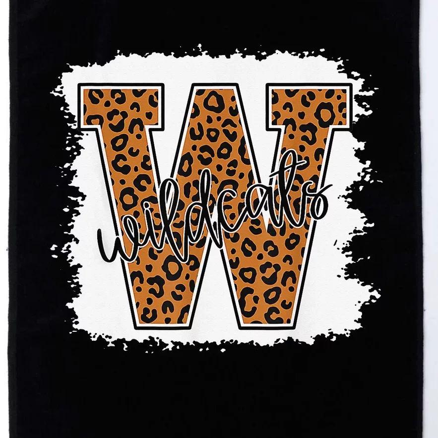 Wild Cat School spirit Leopard Back to School Platinum Collection Golf Towel