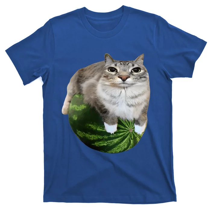 Watermelon Cat Silly Cat Meme T-Shirt