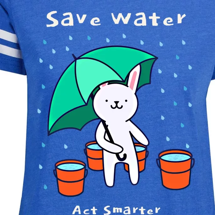 Water Conservation: Save Water Act Smarter Ecogiftconscious Gift Enza Ladies Jersey Football T-Shirt